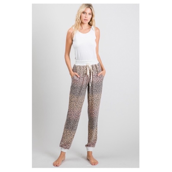 🤎LAST1️⃣🤎Adorable Trendy Leopard Ombré Comfy Jogger Style Pants - Picture 6 of 8